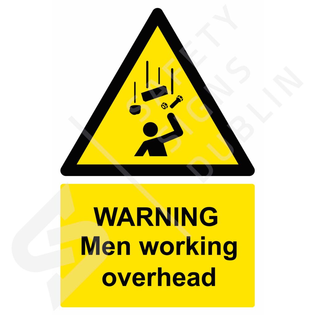 Sign - Warning-Men-Working-Overhead-W8146