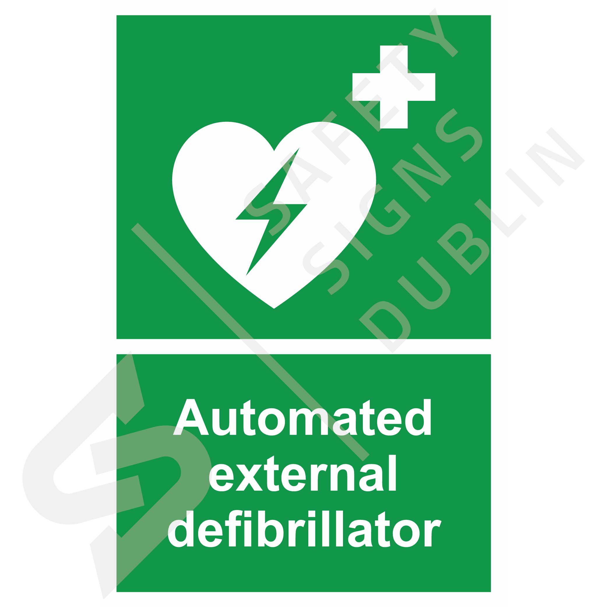 Automated external defibrillator S7006 Safety Signs Dublin
