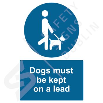 Sign - Dogs-must-be-kept-on-a-lead-M5030