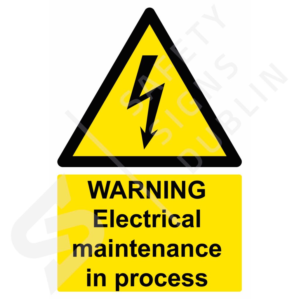 Sign - Warning-Electrical-maintenance-in-process-W8054