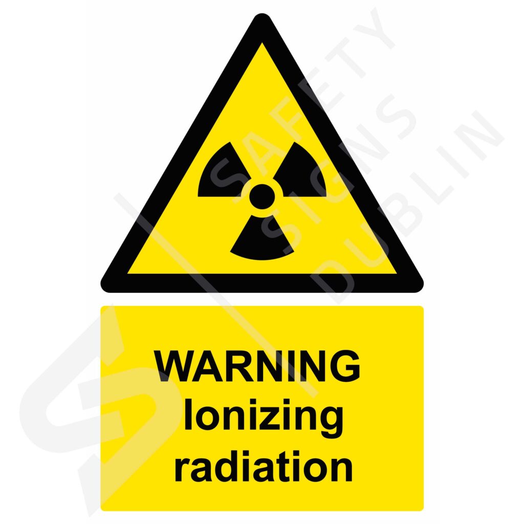 Sign - Warning-Ionizing-radiation-W8083