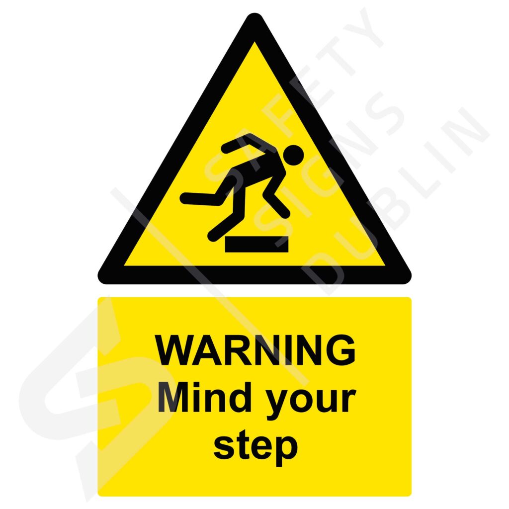 Sign - Warning-Mind-your-step-W8098