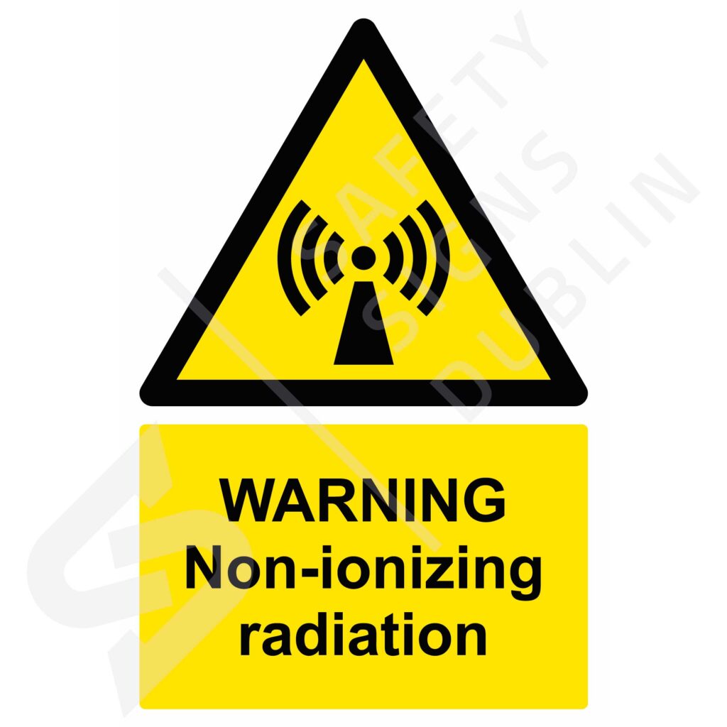 Sign - Warning-Non-ionizing-radiation-W8101